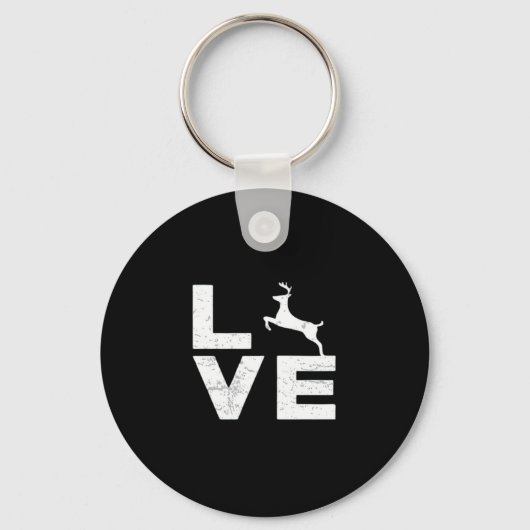 Awesome Deer Lover Trendy Aesthetic DesignKeychain Schlüsselanhänger (Vorderseite)