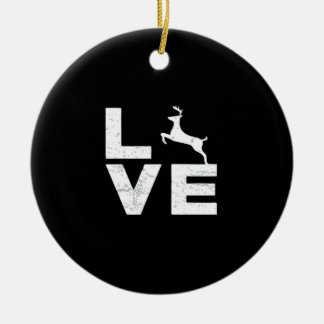 Awesome Deer Lover Trendy Aesthetic DesignOrnament Keramik Ornament