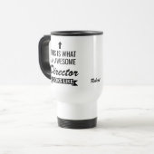 Awesome Director – Funny Personalized Office Gift Reisebecher (Vorderseite Links)