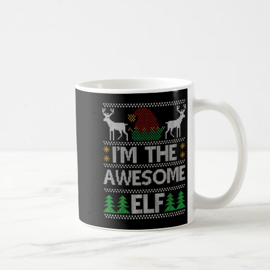 Awesome Elf Matching Family Group Christmas Party Kaffeetasse (Rechts)