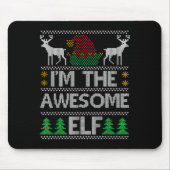 Awesome Elf Matching Family Group Christmas Party Mousepad (Vorne)