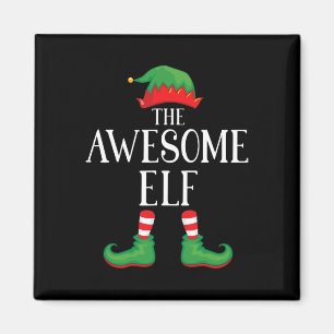 Awesome Elf Matching Group Xmas Funny Family Chris Magnet