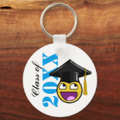 Awesome Face Meme With Graduation Hat Schlüsselanhänger (Vorderseite)