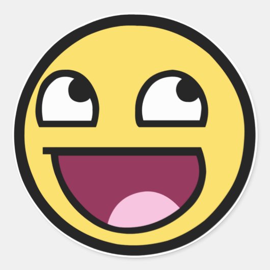 Awesome Face Sticker (Vorderseite)