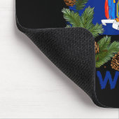 Awesome Fir Xmas Wreath Costume With New York Flag Mousepad (Ecke)