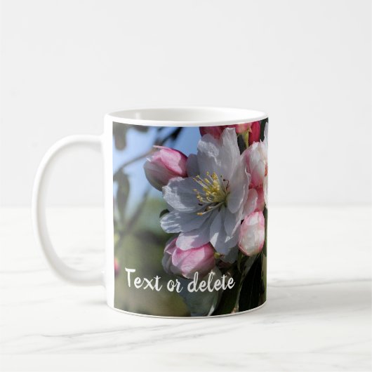 Awesome Flower Blossoms Personalized Kaffeetasse (Links)