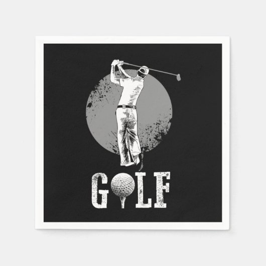Awesome Golf Player Sports Golf Club Gift Serviette (Vorderseite)