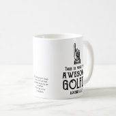 Awesome Golfer Personalized Kaffeetasse (VorderseiteRechts)