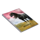 Awesome Horse Watercolor Notizblock (Rechte Seite)