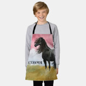 Awesome Horse Watercolor Schürze (Getragen)