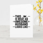 Awesome Husband Graphic Typography Karte (Gelbe Blume)