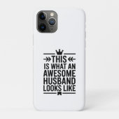 Awesome Husband Minimal Typography Case-Mate iPhone Hülle (Rückseite)