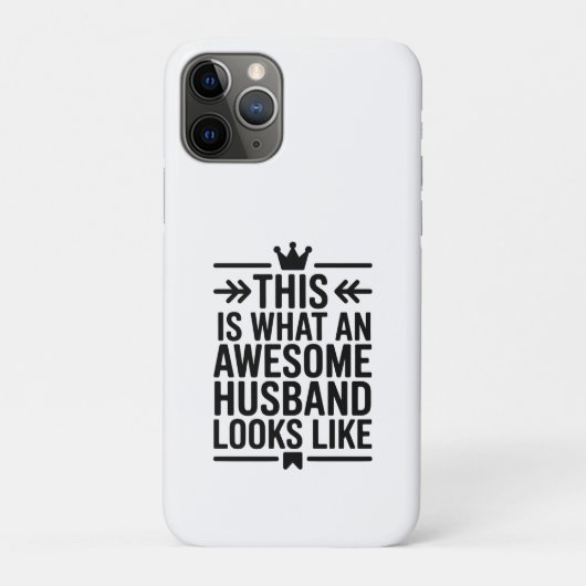 Awesome Husband Minimal Typography Case-Mate iPhone Hülle (Rückseite)