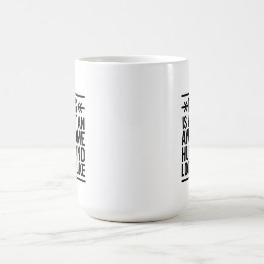 Awesome Husband Minimal Typography Kaffeetasse (Mittel)