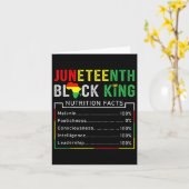 Awesome Juneteenth Black King Melanin Fathers Day Karte (Gelbe Blume)