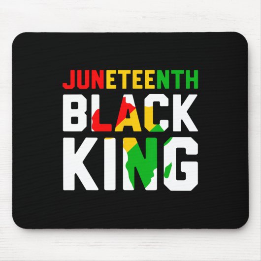 Awesome Juneteenth Black King Melanin Fathers Day Mousepad (Vorne)