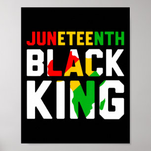Awesome Juneteenth Black King Melanin Fathers Day Poster
