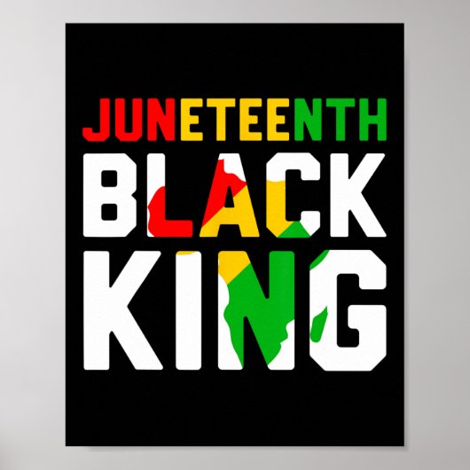 Awesome Juneteenth Black King Melanin Fathers Day Poster (Vorne)