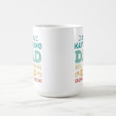 Awesome Kayaking Dad Fathers Day Funny Gift Kaffeetasse (Mittel)