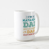 Awesome Kayaking Dad Fathers Day Funny Gift Kaffeetasse (VorderseiteRechts)