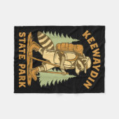 Awesome Keewaydin State Park, Ny Hiking Racoon Hik Fleecedecke (Vorderseite (Horizontal))