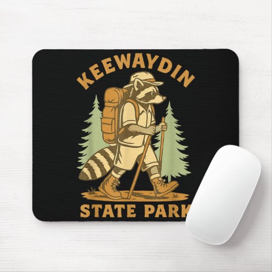 Awesome Keewaydin State Park, Ny Hiking Racoon Hik Mousepad (Mit Mouse)