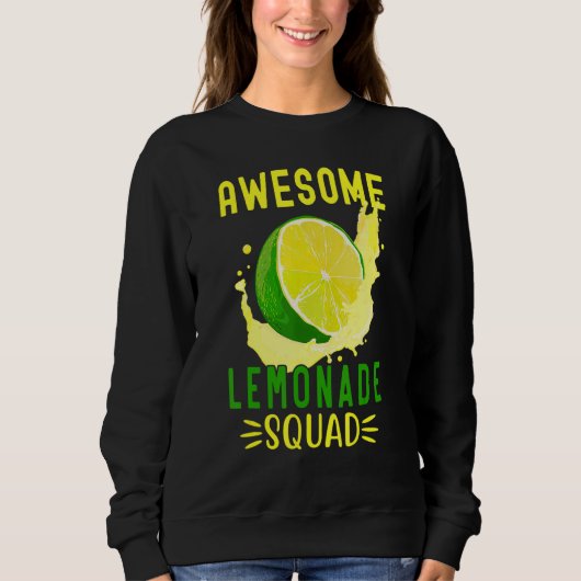 Awesome Lemonade Squad For Lemonade Stand Summer V Sweatshirt (Vorderseite)