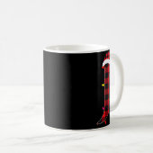 Awesome Letter J Initial Name Buffalo Plaid Christ Kaffeetasse (VorderseiteRechts)