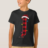 Awesome Letter J Initial Name Buffalo Plaid Christ T-Shirt (Vorderseite)
