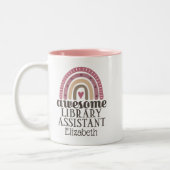 Awesome Library Zweifarbige Tasse (Links)