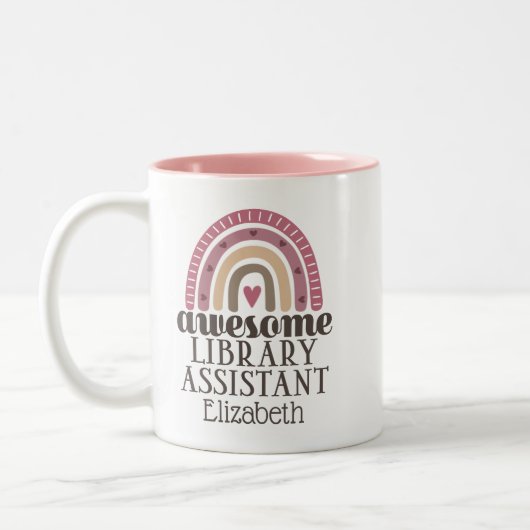 Awesome Library Zweifarbige Tasse (Links)