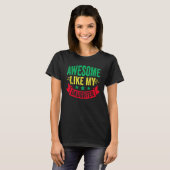 Awesome Like My Daughter  Fathers Day Dad T-Shirt (Vorne ganz)