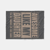 Awesome Like My Daughter Fathers Day Yes She Bough Fleecedecke (Vorderseite (Horizontal))