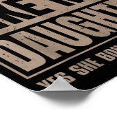 Awesome Like My Daughter Fathers Day Yes She Bough Poster (Ecke)