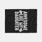 Awesome Like My Daughter For Dad Men Funny Fathers Fleecedecke (Vorderseite (Horizontal))