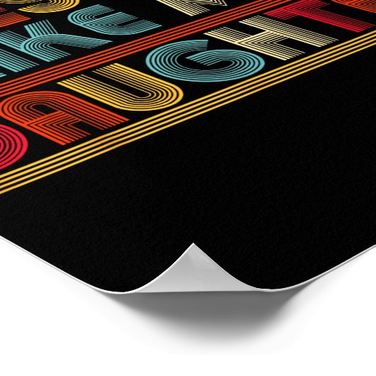 Awesome Like My Daughter For Dad Men Funny Fathers Poster (Ecke)