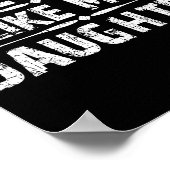 Awesome Like My Daughter For Dad Men Funny Fathers Poster (Ecke)