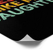 Awesome Like My Daughter For Dad Men Funny Fathers Poster (Ecke)