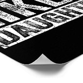 Awesome Like My Daughter For Dad Men Funny Fathers Poster (Ecke)