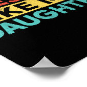 Awesome Like My Daughter For Dad Men Funny Fathers Poster (Ecke)