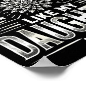 Awesome Like My Daughter For Dad Men Funny Fathers Poster (Ecke)