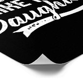 Awesome Like My Daughter For Dad Men Funny Fathers Poster (Ecke)