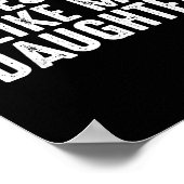 Awesome Like My Daughter For Dad Men Funny Fathers Poster (Ecke)