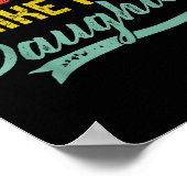 Awesome Like My Daughter For Dad Men Funny Fathers Poster (Ecke)