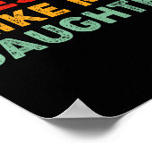 Awesome Like My Daughter For Dad Men Funny Fathers Poster (Ecke)