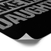 Awesome Like My Daughter For Dad Men Funny Fathers Poster (Ecke)