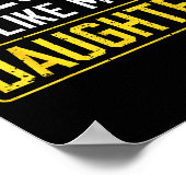 Awesome Like My Daughter Funny Dad Daddy Papa Mom  Poster (Ecke)