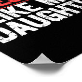 Awesome Like My Daughter Funny Dad Daddy Papa Mom  Poster (Ecke)