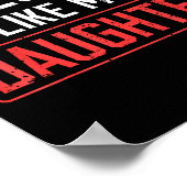 Awesome Like My Daughter Funny Dad Daddy Papa Mom  Poster (Ecke)