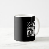 Awesome Like My Daughter Funny Dad Fathers  Kaffeetasse (VorderseiteRechts)